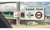 Znak Radar Tram na drogach Hiszpanii