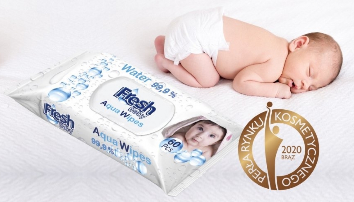 Chusteczki Aqua Wipes Fresh Baby uzyskały tytuł Dobra Marka 2020 – Odkrycie roku !