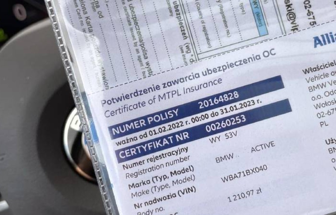 Prawie 12 mln aut bez OC w Polsce. Od lipca ponad 7 tys. zł kary za brak polisy