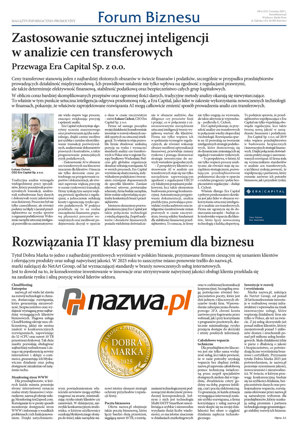 Forum Biznesu - nr 251, wrzesień 2025