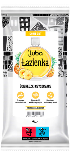 Łazienka - Perfumowane Ściereczki Czyszczące - Tropikalna Słodycz